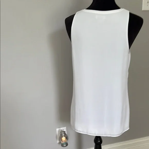 White and Blue Embroidered Women's Top - Picture 2 of 7